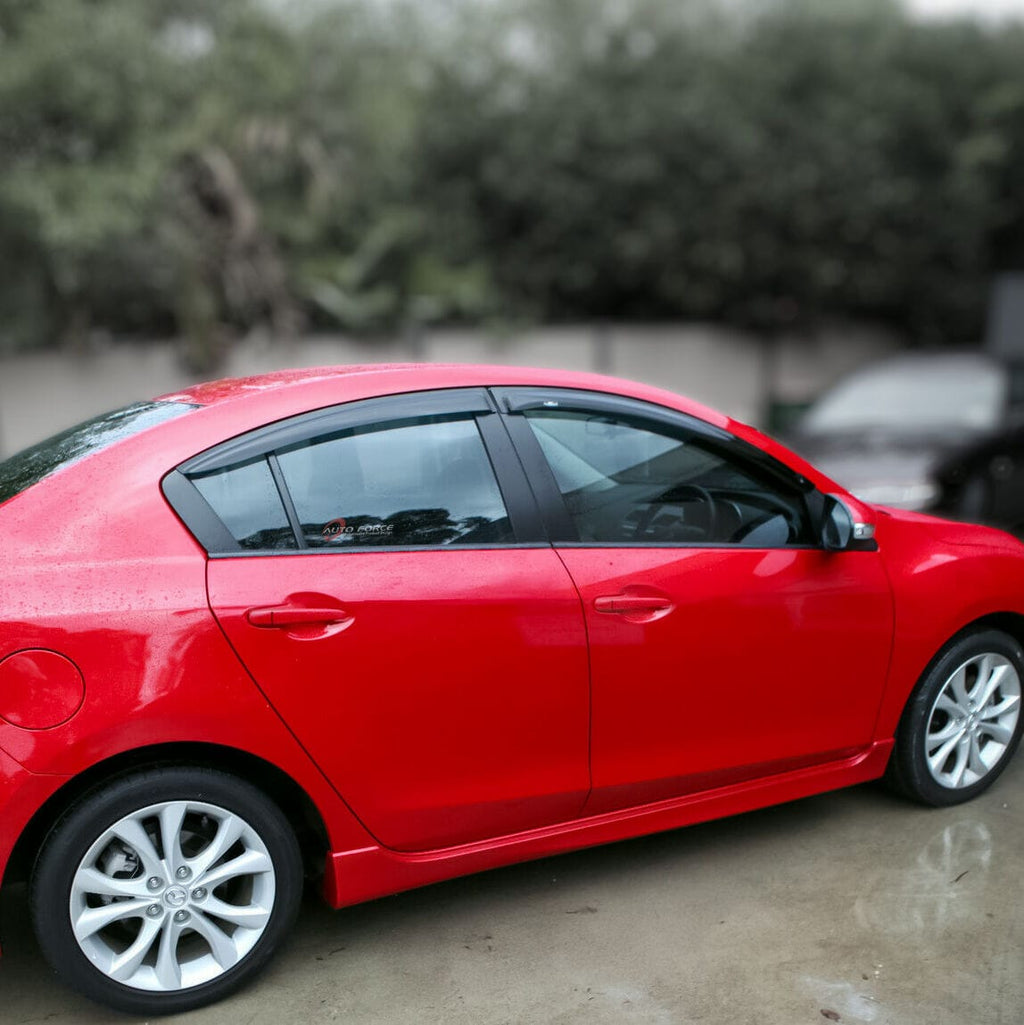 Installed View - Mazda 3 BL Sedan (2009-2013): Premium Window Visors