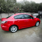 Installed View - Mazda 3 BL Sedan (2009-2013): Premium Window Visors
