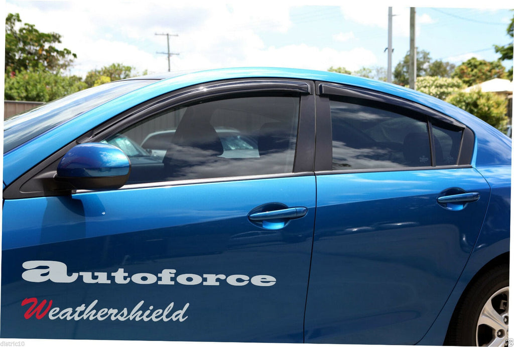 Installed View - Mazda 3 BL Sedan (2009-2013): Premium Window Visors