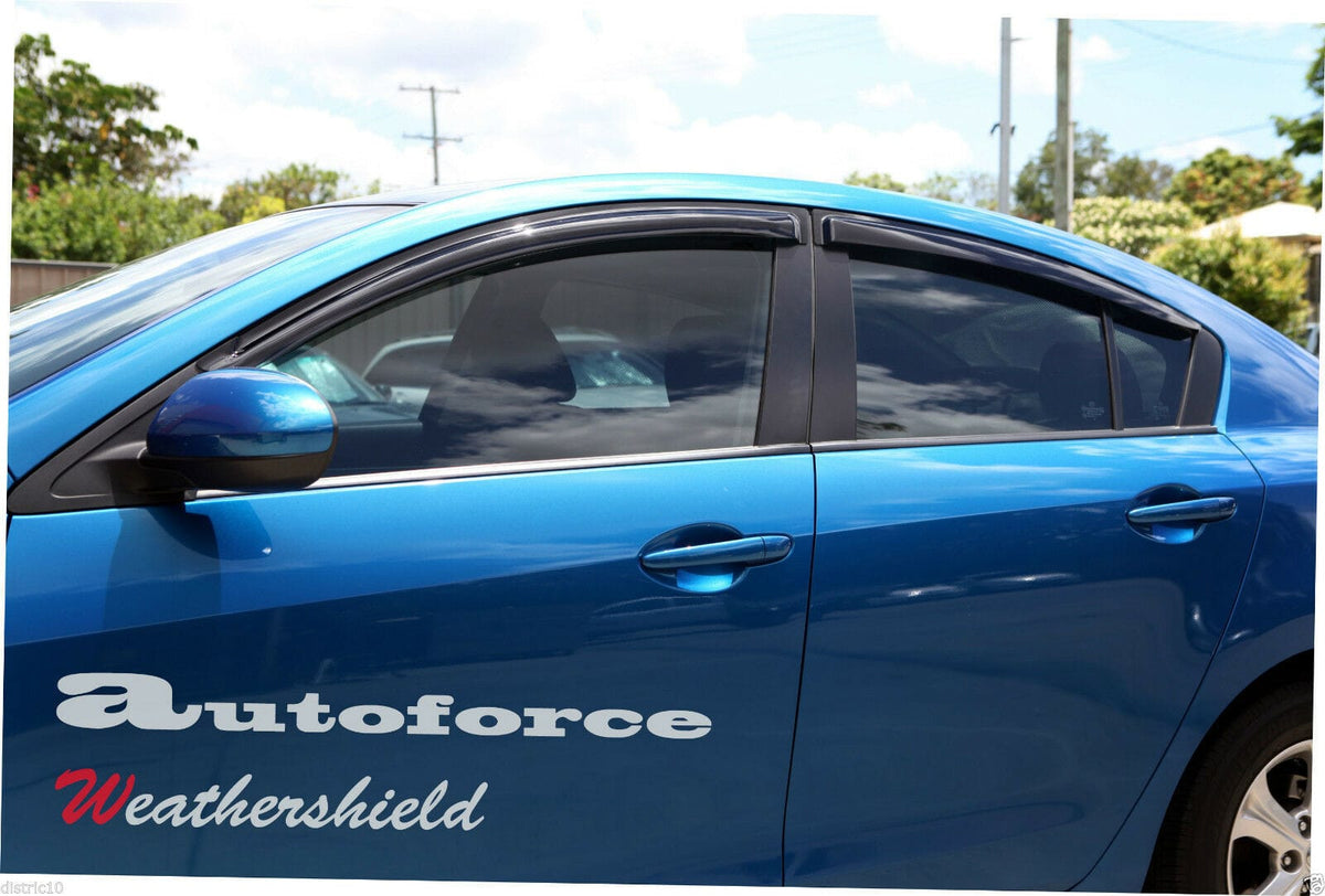 Installed View - Mazda 3 BL Sedan (2009-2013): Premium Window Visors