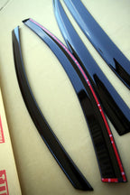 Installed View - Mazda 3 BM Sedan & Hatch (2014-2019): Premium Window Visors