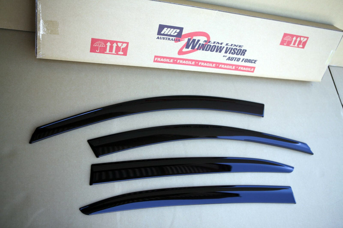 Installed View - Mazda 3 BM Sedan & Hatch (2014-2019): Premium Window Visors