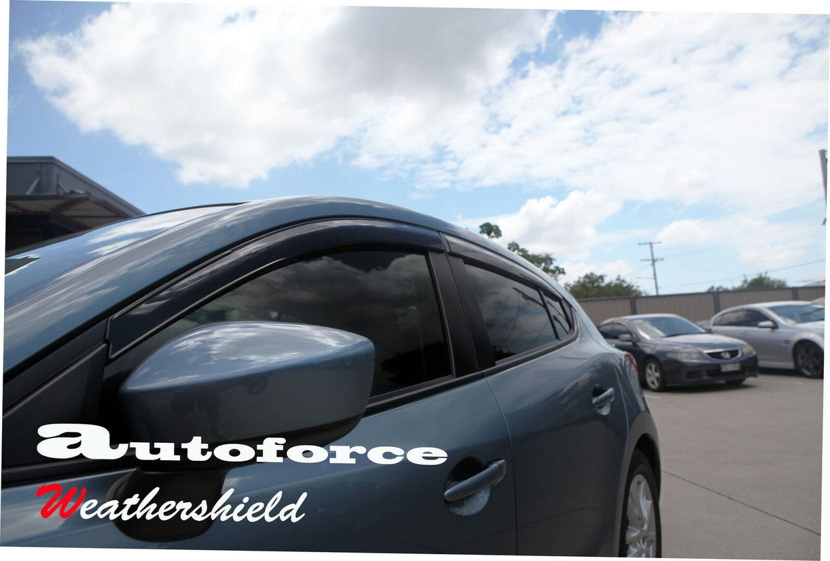 Installed View - Mazda 3 BM Sedan & Hatch (2014-2019): Premium Window Visors