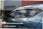 Installed View - Mazda 3 BM Sedan & Hatch (2014-2019): Premium Window Visors