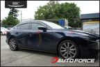 Installed View - Mazda 3 BP Sedan (2019-2023) Chrome Trim: Premium Window Visors