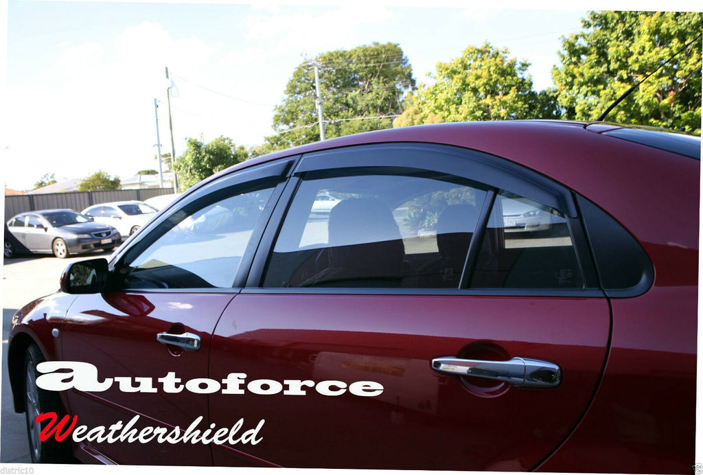 Installed View - Mazda 6 GG/GY Hatch (2002-2007): Premium Window Visors