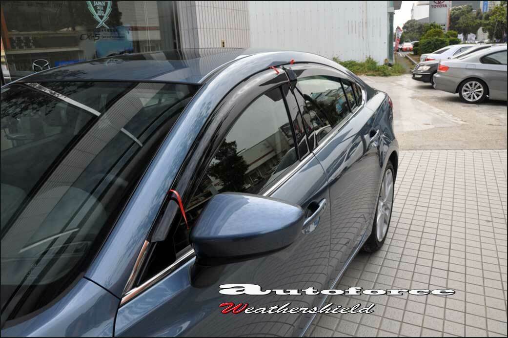 Installed View - Mazda 6 GH Sedan (2007-2012): Premium Window Visors
