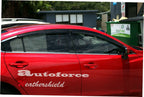 Installed View - Mazda 6 GJ/GL Sedan (2012-2022): Premium Window Visors