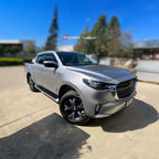 Installed View - Mazda BT-50 TF Series Dual Cab Ute (2020-2025): Premium Window Visors