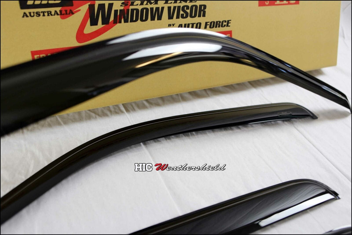 Installed View - Mazda BT-50 UN Dual Cab (2006-2011): Premium Window Visors