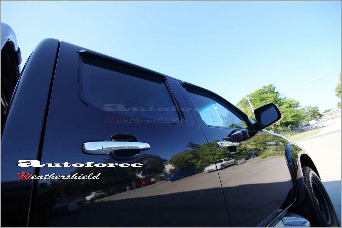 Installed View - Mazda BT-50 UN Dual Cab (2006-2011): Premium Window Visors