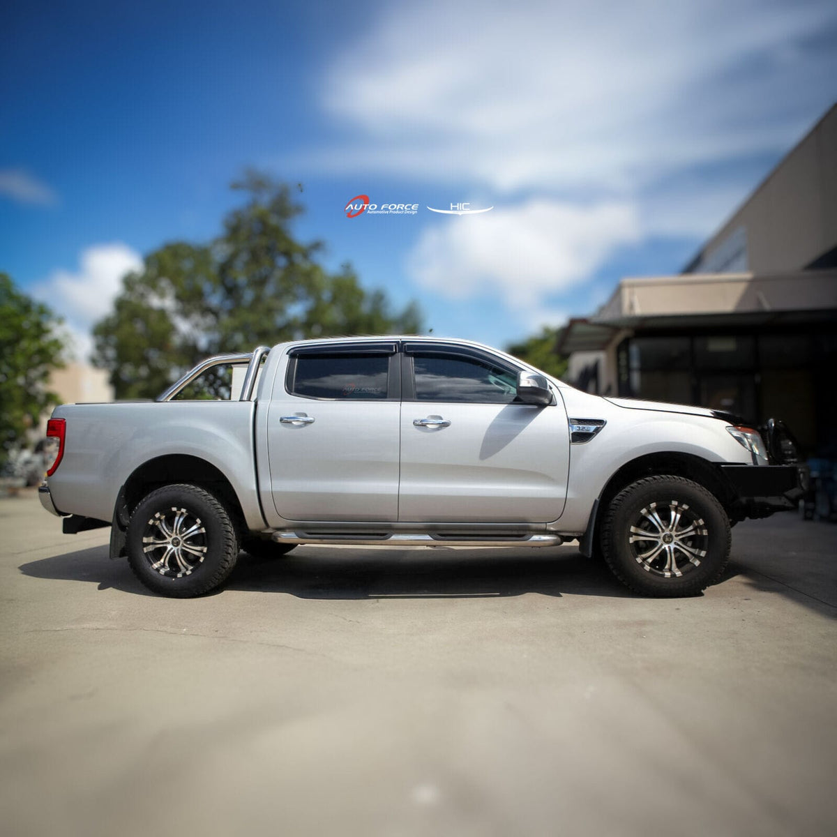 Installed View - Mazda BT50 (2011-2019): Premium Window Visors