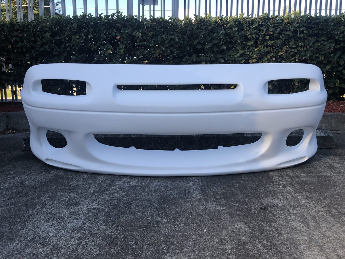 Installed View - Mazda MX5 NA: Brand New Style Front Bumper