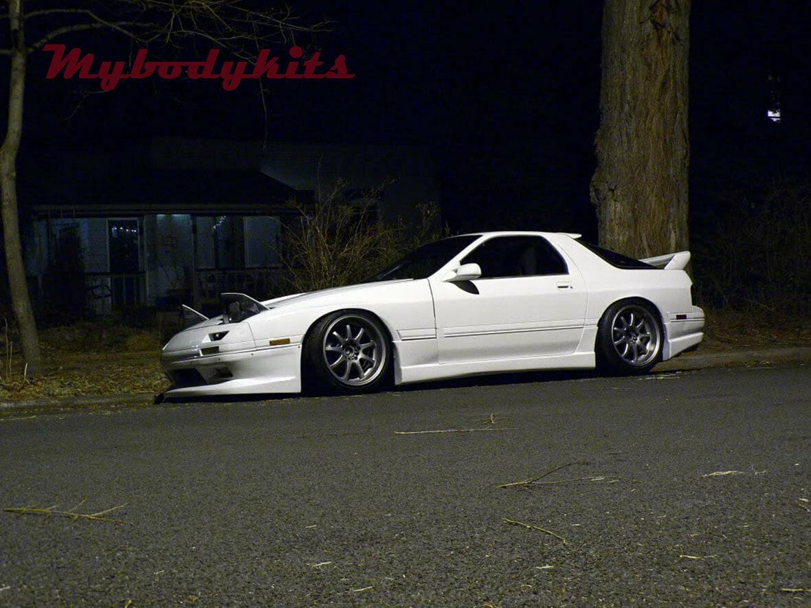 Installed View - Mazda RX7 FC: JDM Style Rear Roof Drift Wing Spoiler