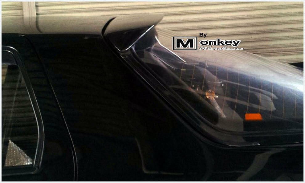 Installed View - Mazda RX7 FC: JDM Style Rear Roof Drift Wing Spoiler