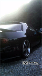 Installed View - Mazda RX7 FC: JDM Style Rear Roof Drift Wing Spoiler