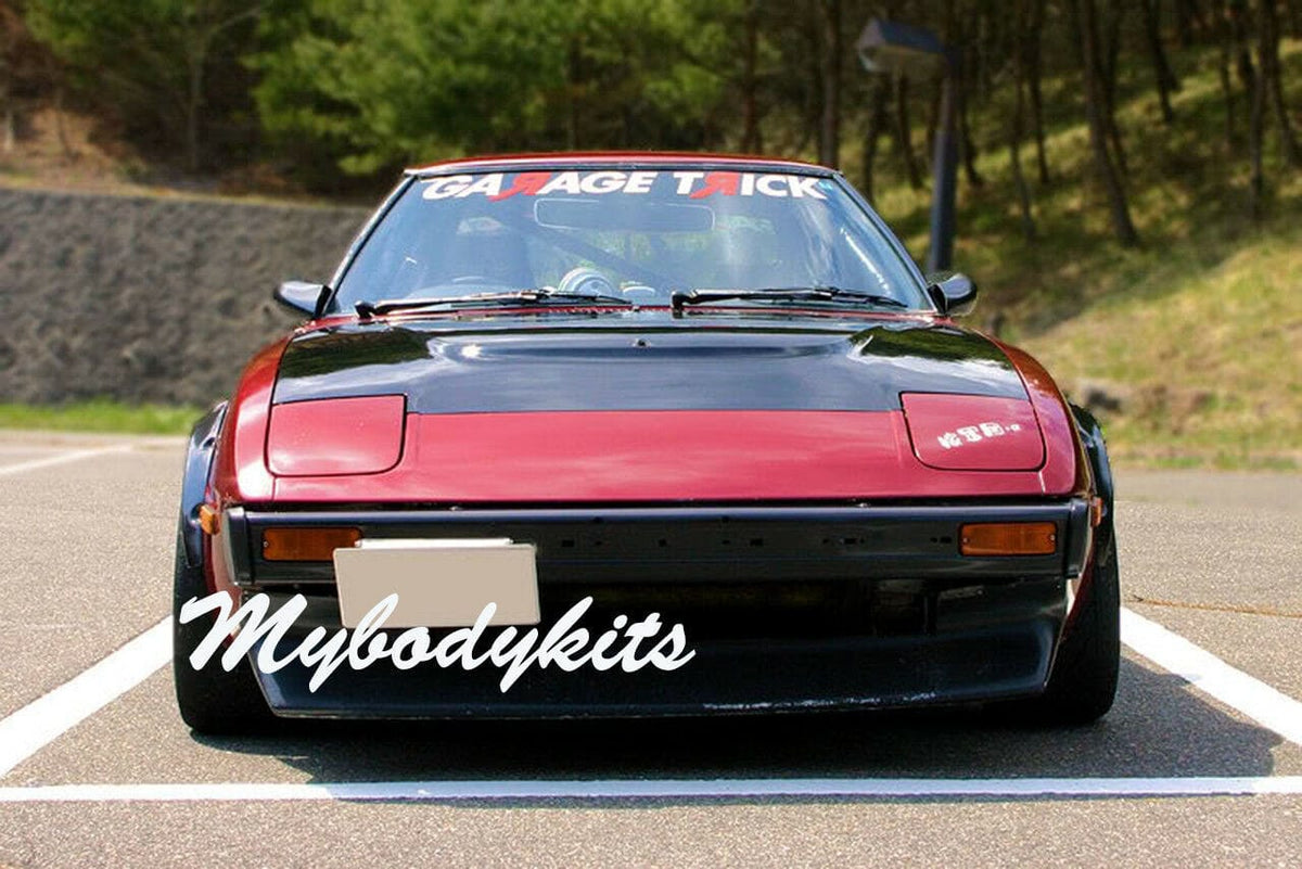 Installed View - Mazda RX7 FC Series 1/2/3: 4-Piece Wheel Flare Set