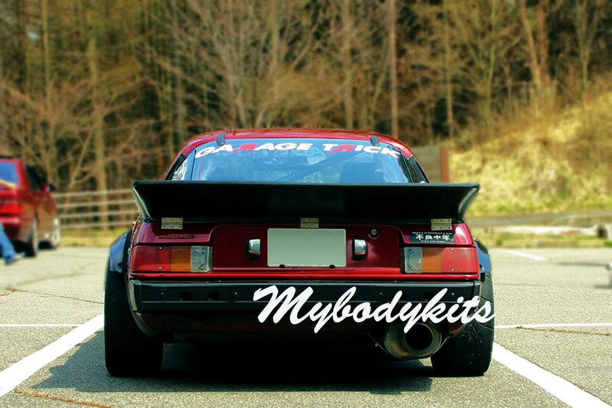 Installed View - Mazda RX7 FC Series 1/2/3: 4-Piece Wheel Flare Set
