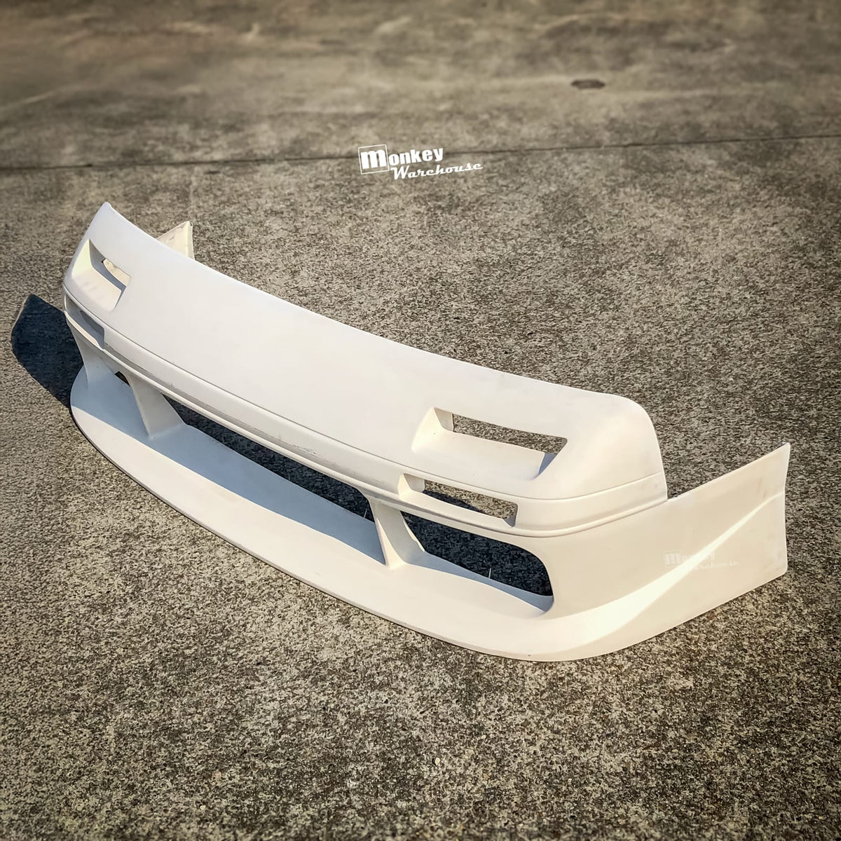 Installed View - Mazda RX7 FC: Vanquish Style Front Bumper