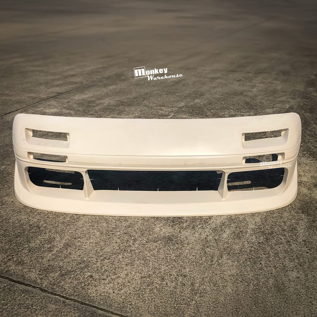 Installed View - Mazda RX7 FC: Vanquish Style Front Bumper