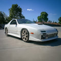 Installed View - Mazda RX7 FC: Vanquish Style Front Bumper