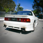 Installed View - Mazda RX7 FC: Vanquish Style Rear Bumper