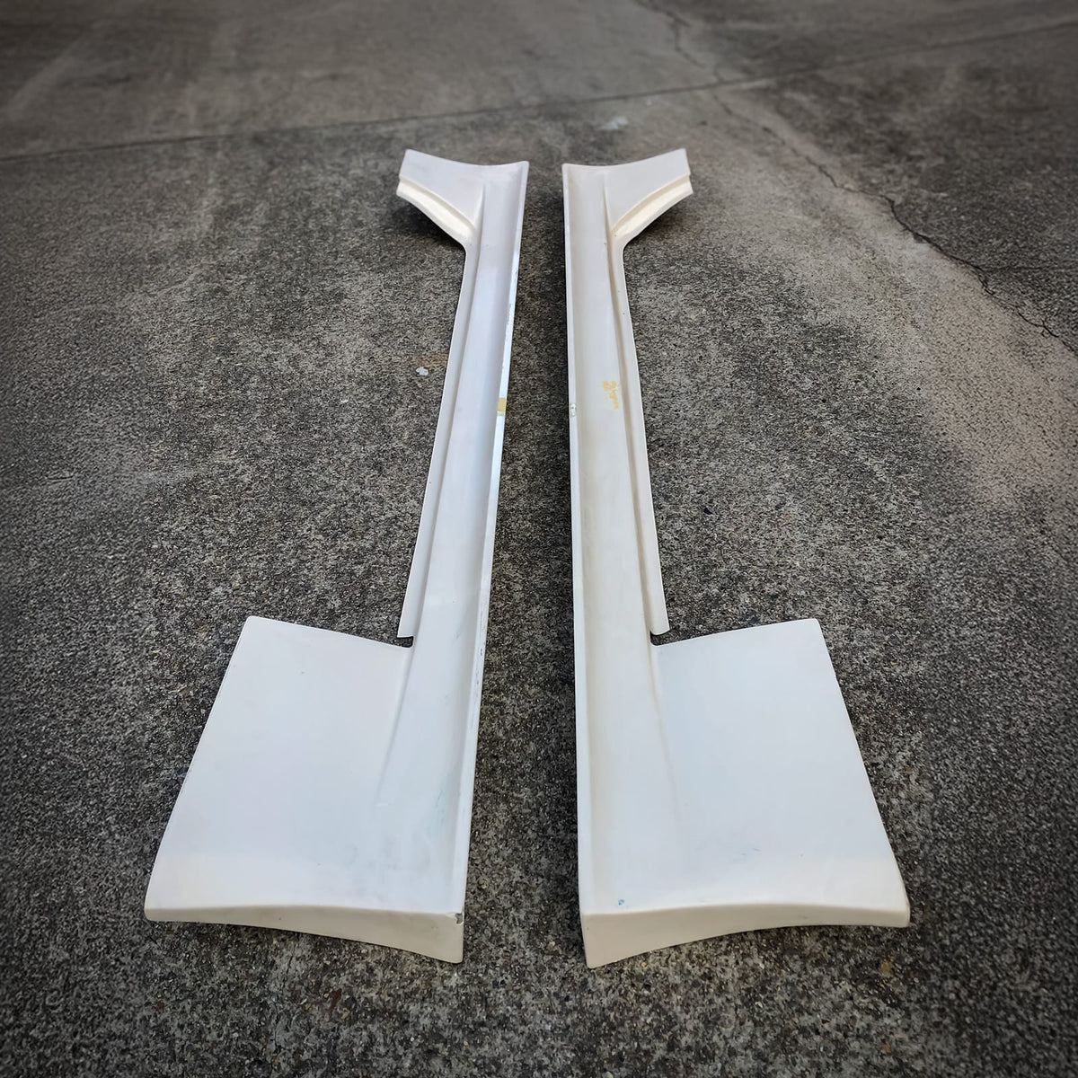 Installed View - Mazda RX7 FC: Vanquish Style Side Skirts