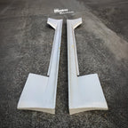 Installed View - Mazda RX7 FC: Vanquish Style Side Skirts