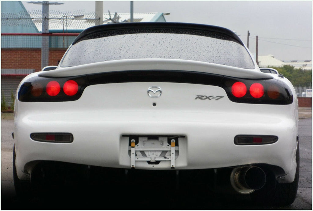 Installed View - Mazda RX7 FD: JDM Rear Roof Drift Wing