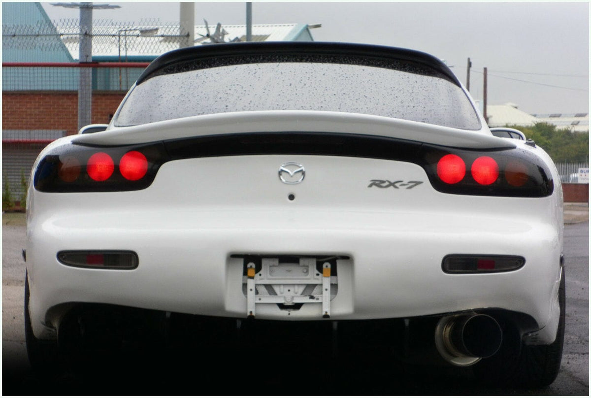 Installed View - Mazda RX7 FD: JDM Rear Roof Drift Wing
