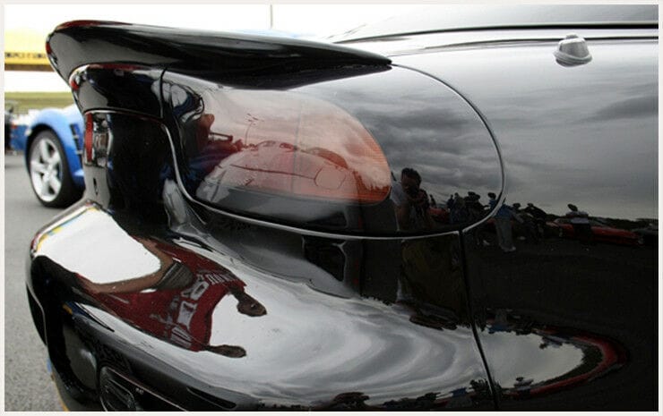 Installed View - Mazda RX7 FD: Rear Boot Drift Wing Bobtail Spoiler