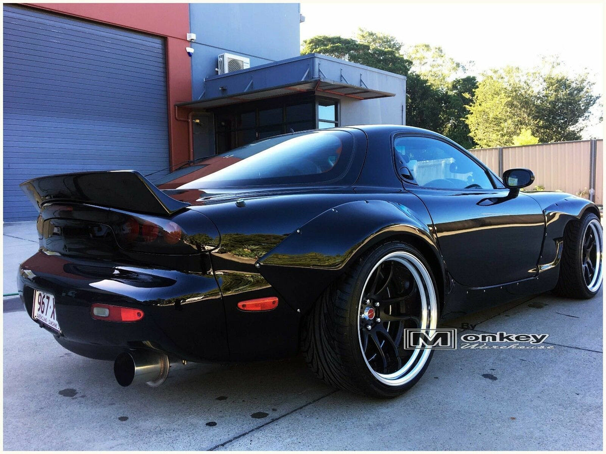 Installed View - Mazda RX7 FD: Rocket Bunny Style Body Kit