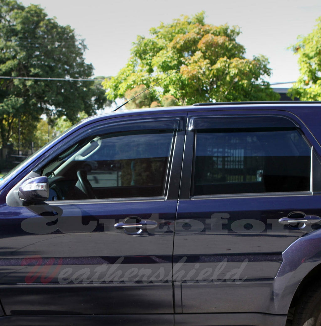 Installed View - Mazda Tribute (2001-2007): Premium Window Visors