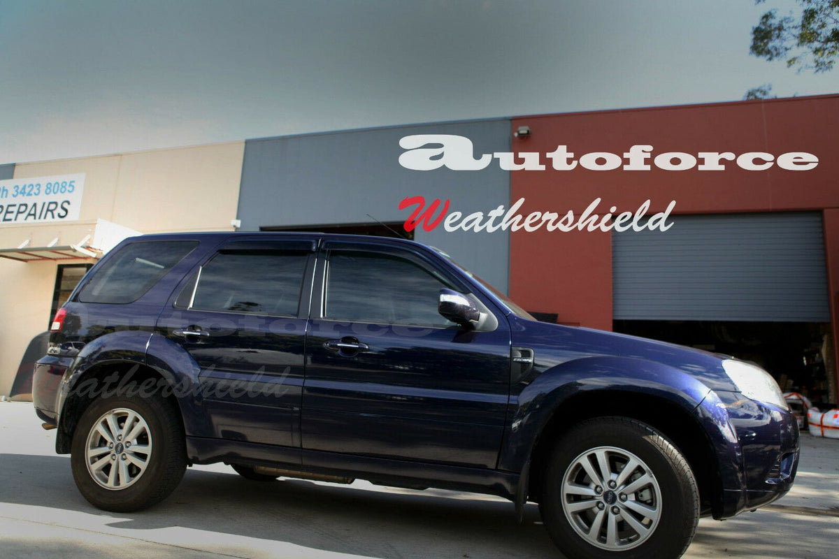 Installed View - Mazda Tribute (2001-2007): Premium Window Visors