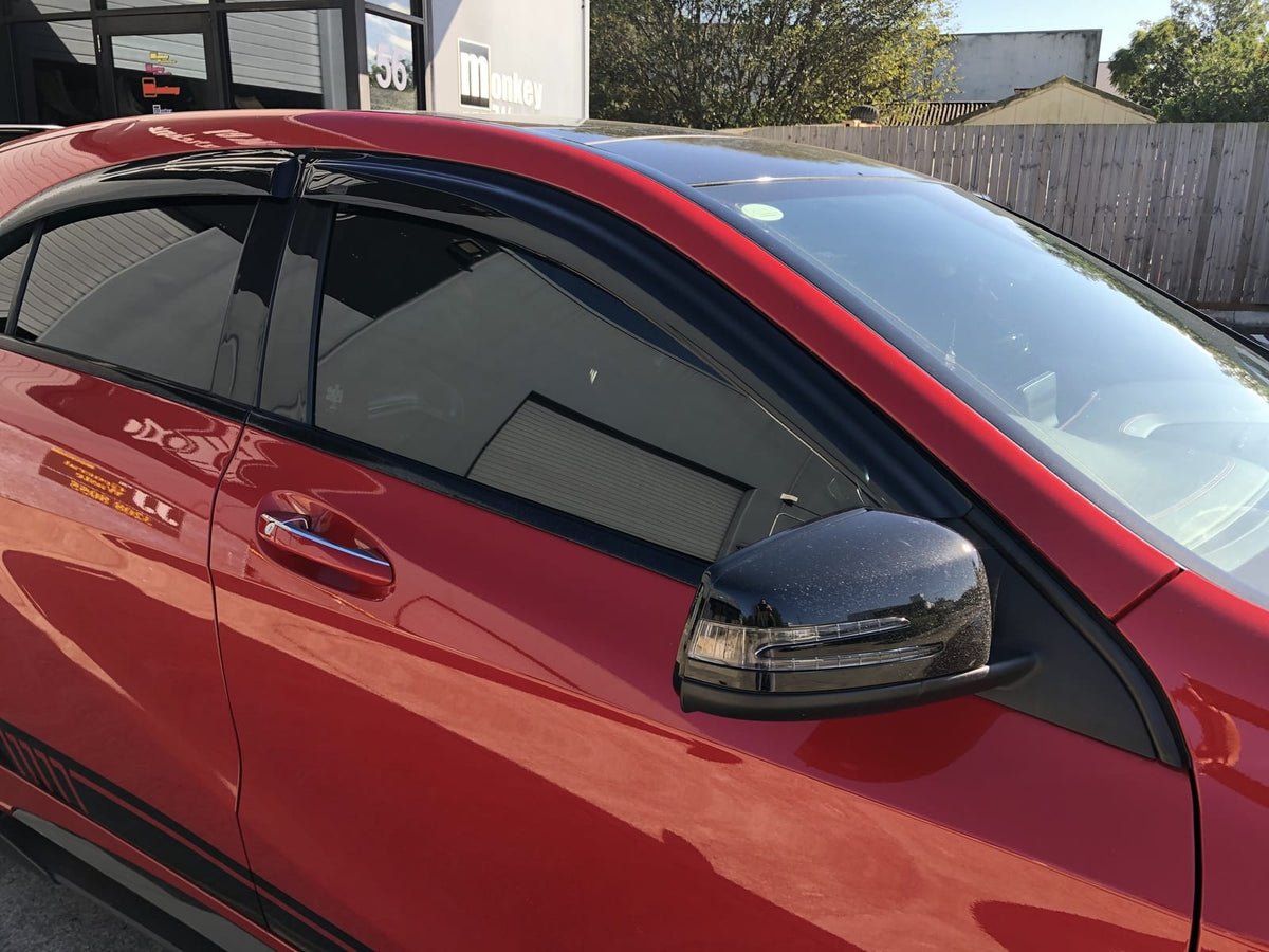 Installed View - Mercedes-Benz A-Class W176 (2012-2018): Premium Window Visors
