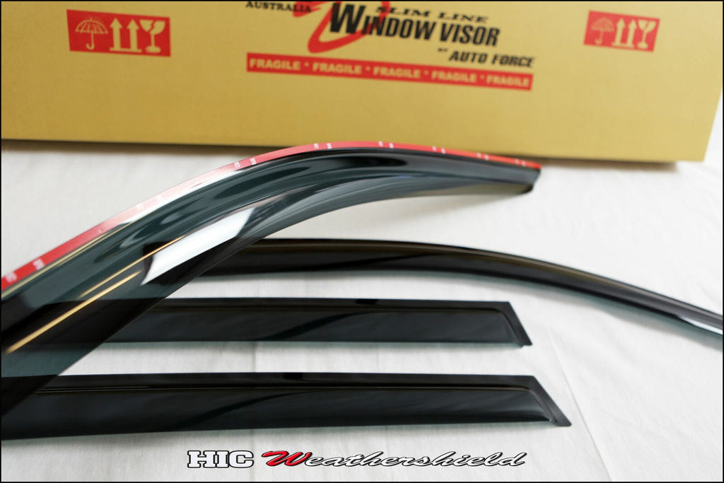 Installed View - Mercedes-Benz C-Class W204 Sedan: Premium Window Visors