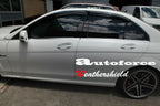 Installed View - Mercedes-Benz C-Class W204 Sedan: Premium Window Visors