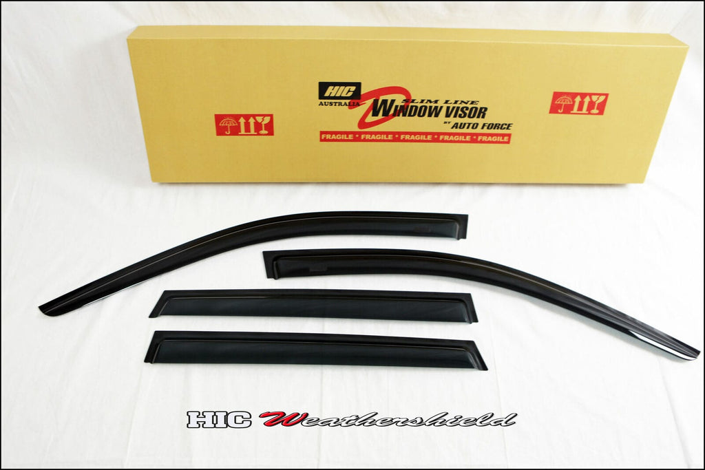 Installed View - Mercedes Benz C-Class W205 Sedan (2014-2021): Premium Window Visors
