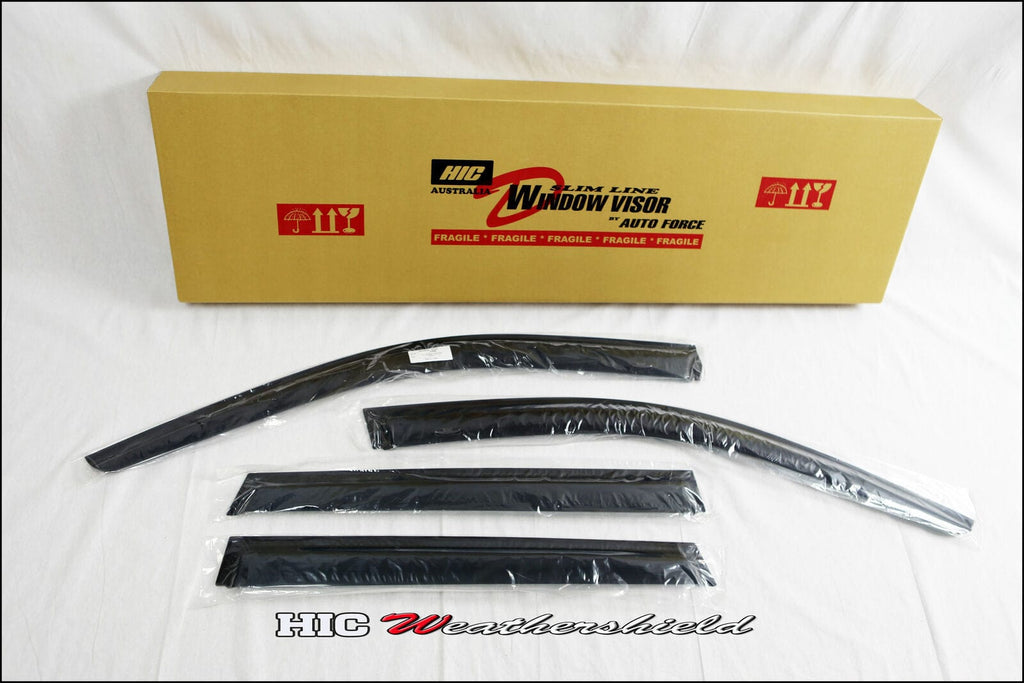Installed View - Mercedes Benz C-Class W205 Sedan (2014-2021): Premium Window Visors
