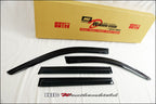 Installed View - Mercedes Benz C-Class W205 Sedan (2014-2021): Premium Window Visors