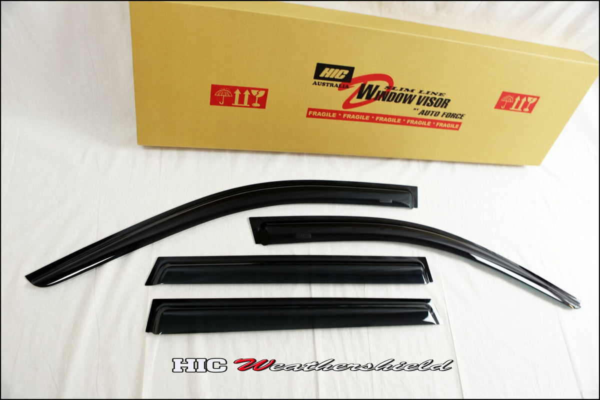 Installed View - Mercedes Benz C-Class W205 Sedan (2014-2021): Premium Window Visors