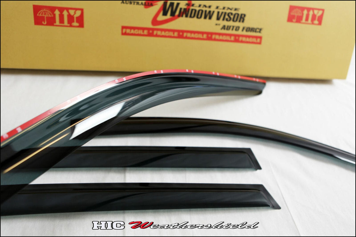Installed View - Mercedes Benz C-Class W205 Sedan (2014-2021): Premium Window Visors