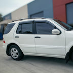 Installed View - Mercedes-Benz ML W163 (ML270/320/350/430/500/ML55): Premium Window Visors