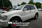 Installed View - Mercedes-Benz ML W163 (ML270/320/350/430/500/ML55): Premium Window Visors