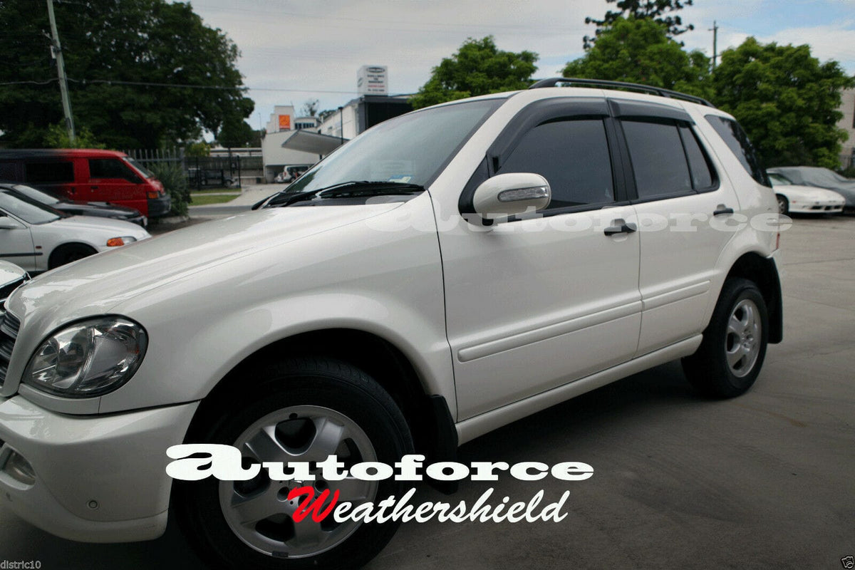 Installed View - Mercedes-Benz ML W163 (ML270/320/350/430/500/ML55): Premium Window Visors