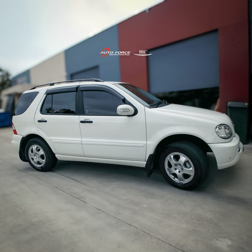 Installed View - Mercedes-Benz ML W163 (ML270/320/350/430/500/ML55): Premium Window Visors