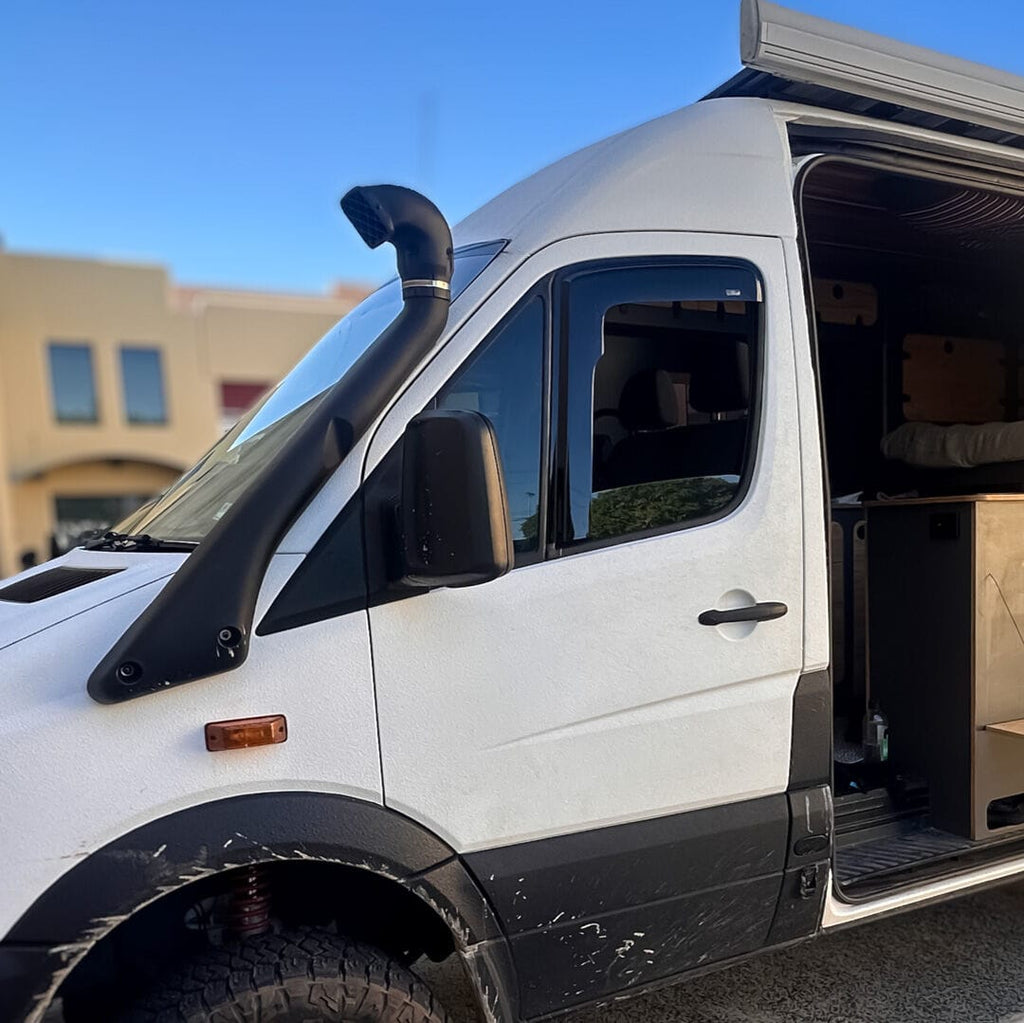 Installed View - Mercedes-Benz Sprinter W906 (2006-2018): Premium Window Visors