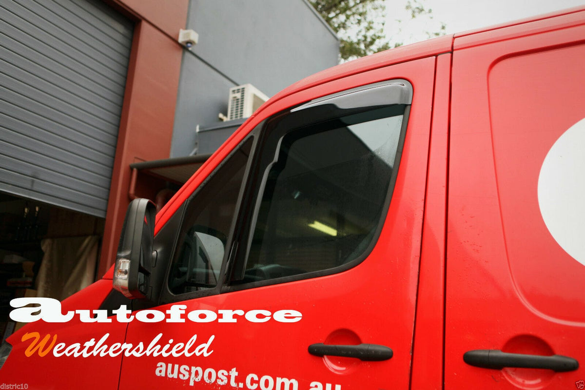 Installed View - Mercedes-Benz Sprinter W906 (2006-2018): Premium Window Visors