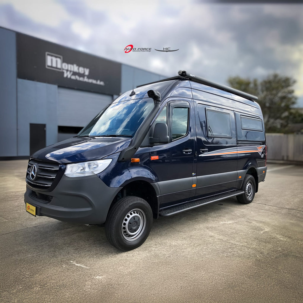 Installed View - Mercedes-Benz Sprinter W907 (2018-2026): Premium Window Visors