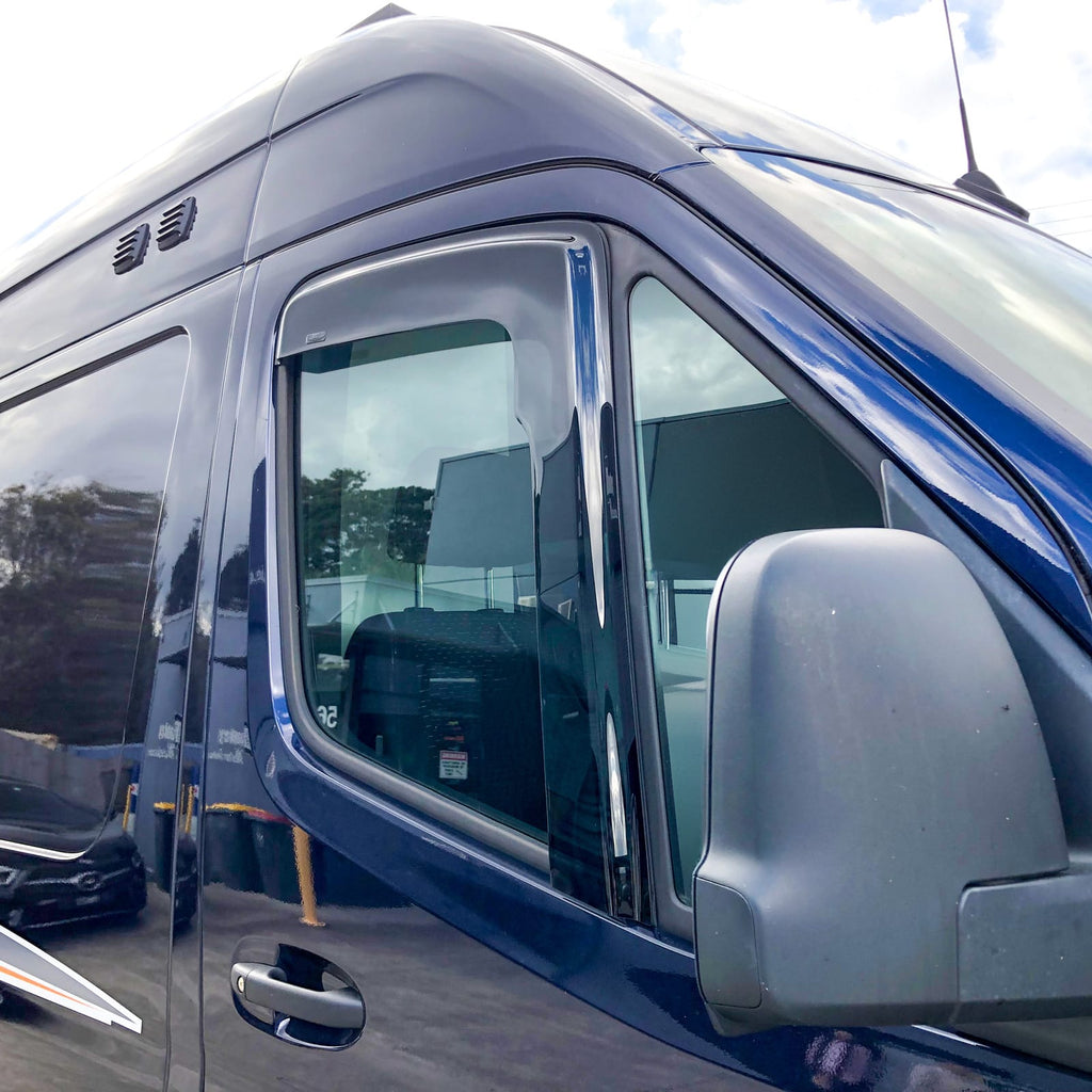 Installed View - Mercedes-Benz Sprinter W907 (2018-2026): Premium Window Visors